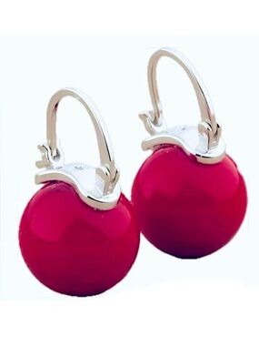 KATE SPADE ❤️ NEW YORK ♠️ ruby red pearl drop earrings